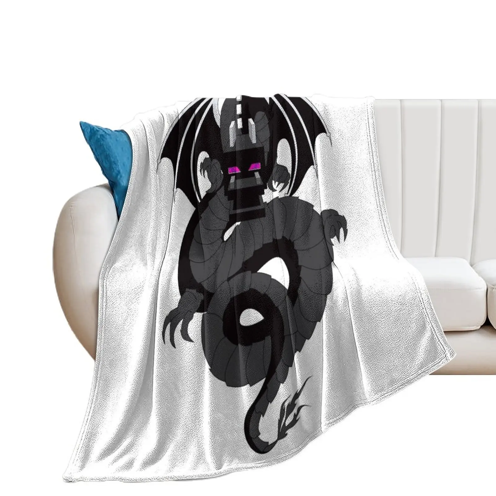 Ender Dragon Throw Blanket blankets and throws Multi-Purpose Flannels warm winter Blankets