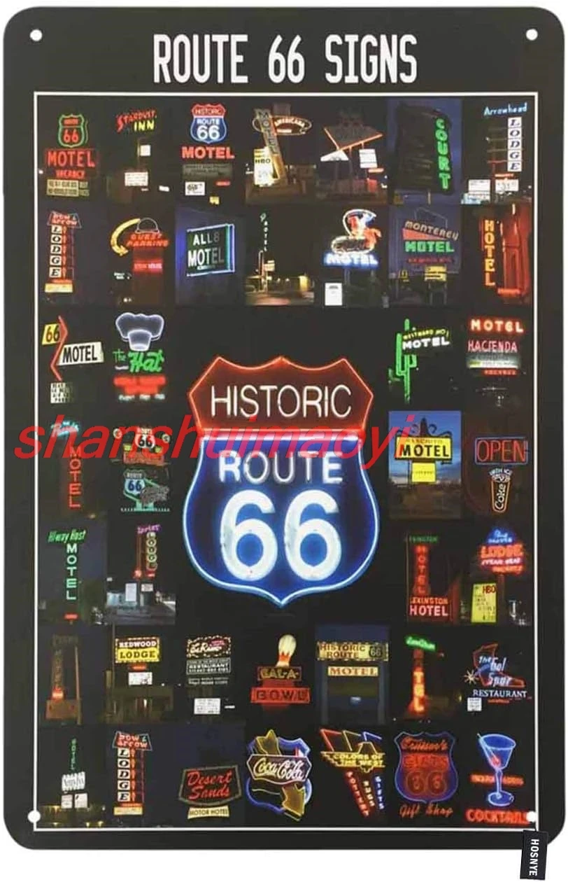 Оловянная вывеска HOSNYE Виды исторического мотеля-бара, кафе, магазина, винтажные металлические жестяные вывески для мужчин и женщин, настенный художественный декор для дома, бары, клубы C