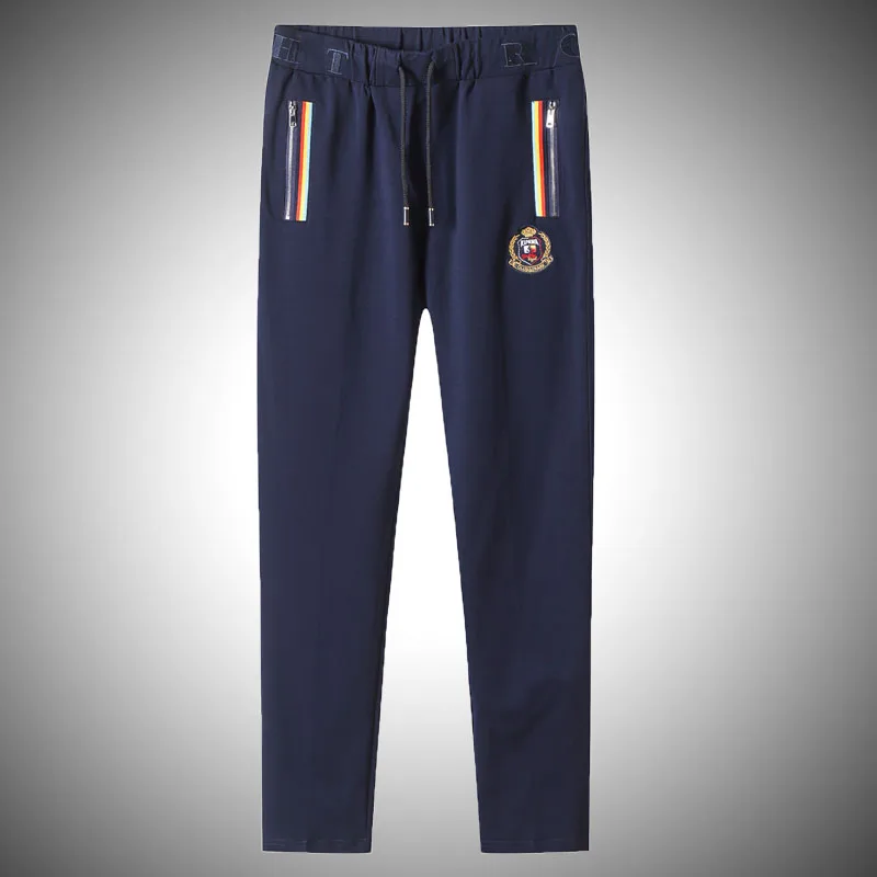 

Loose Men's Sport Pants Straight Leg Long Trousers Autumn New Sle Casual Cotton Youth Faion Tace&ark Men's Trousers