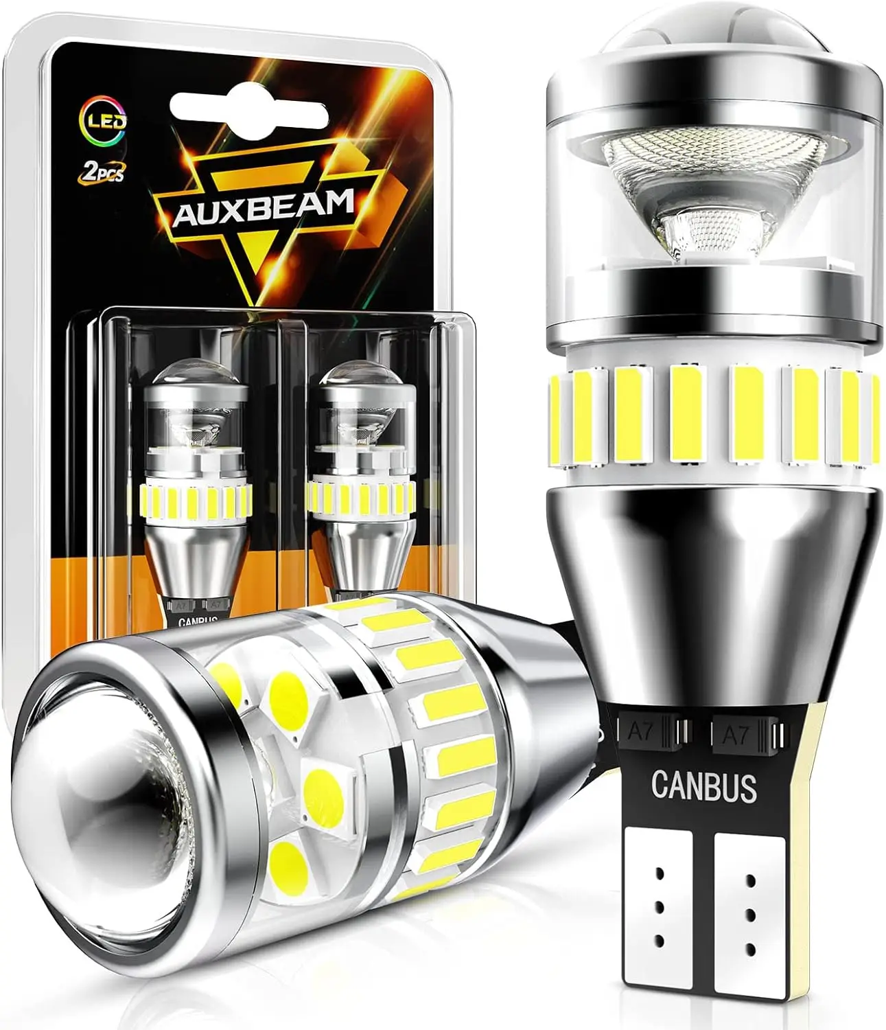 

912 921 LED Bulb for Backup Reverse Light Bulbs, 4000 Lumens 400% Brighter Super Bright Canbus Error Free 906 904 922 W16W T15 L