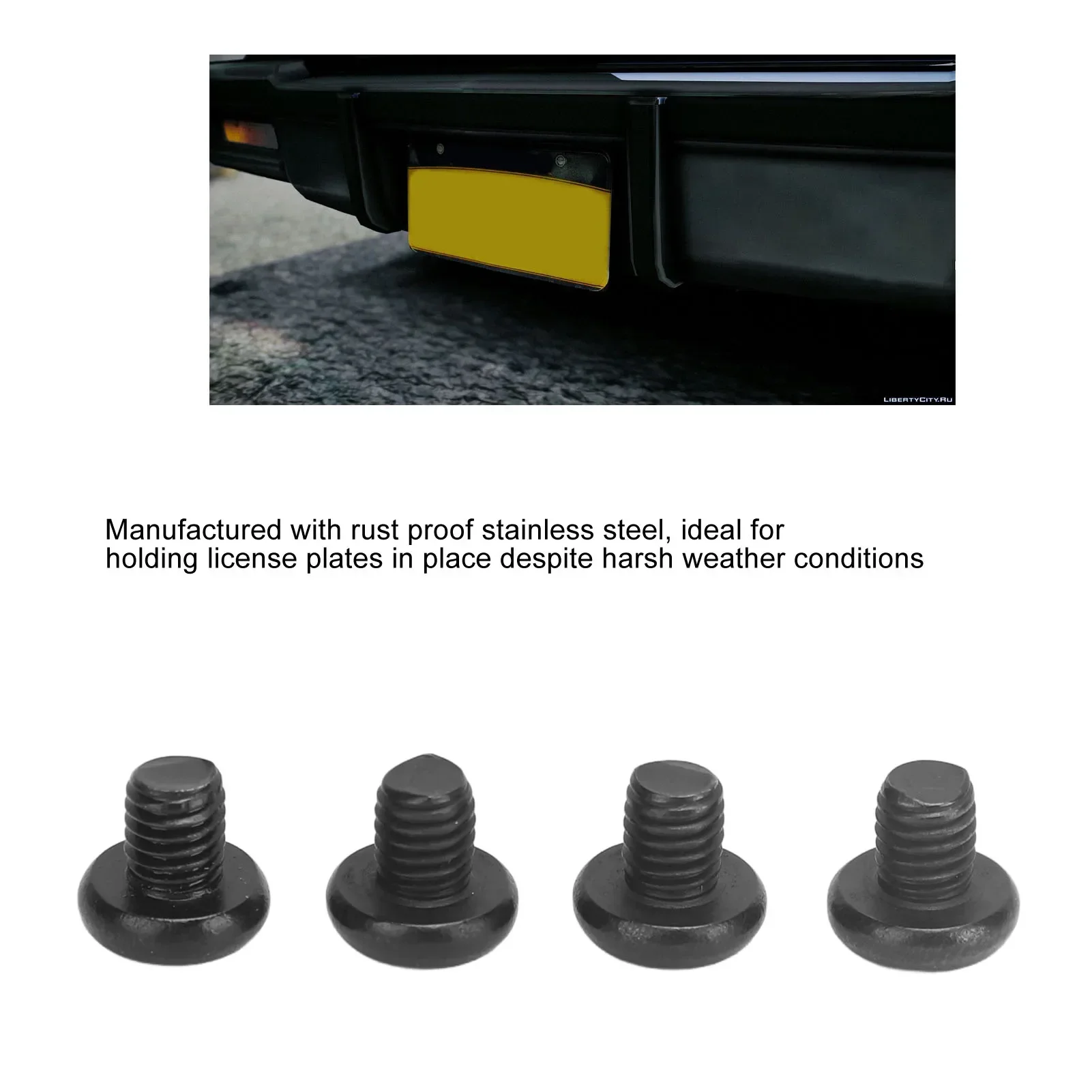 4 Pcs M5 0.8*6/8/10/12 License Plate Screws Stainless Steel Rustproof Car Tag Frame Fasteners For Tesla Model 3 Y