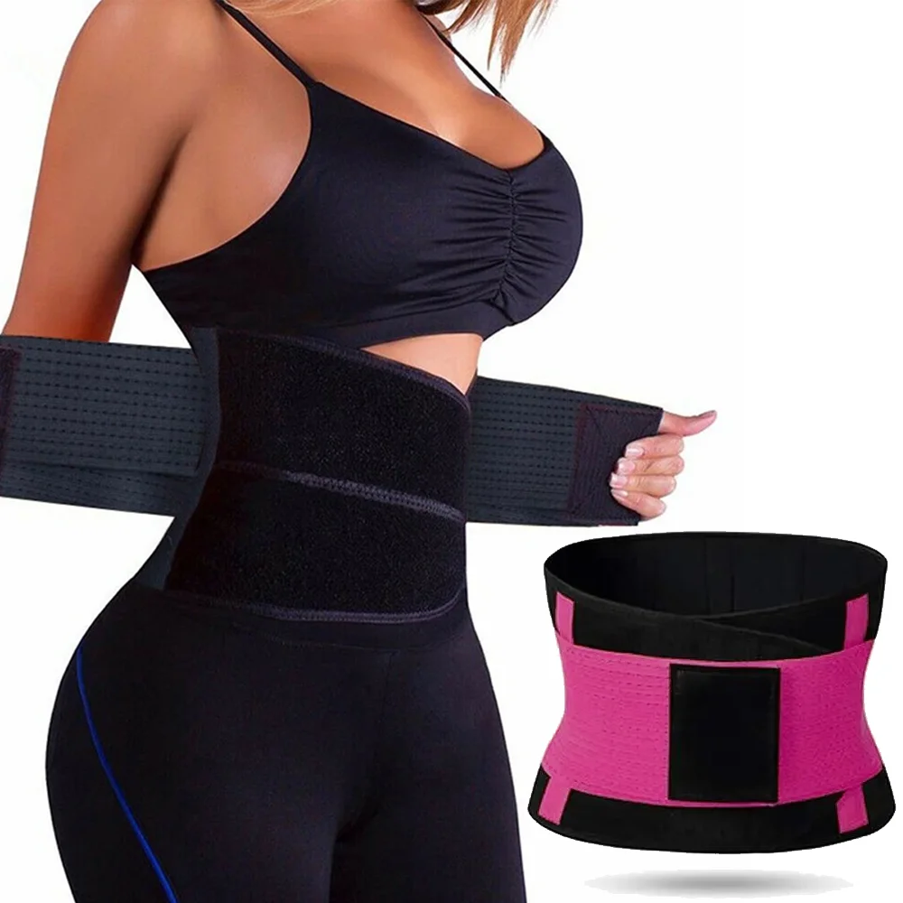 Damen Sauna-Schweiß-Bauchtrimmer-Gürtel, Taillentrainer, Schlankheits-Bodyshaper-Korsett, Workout-Bauch-Schlankheits- und Fettverbrennungs-Gürtel