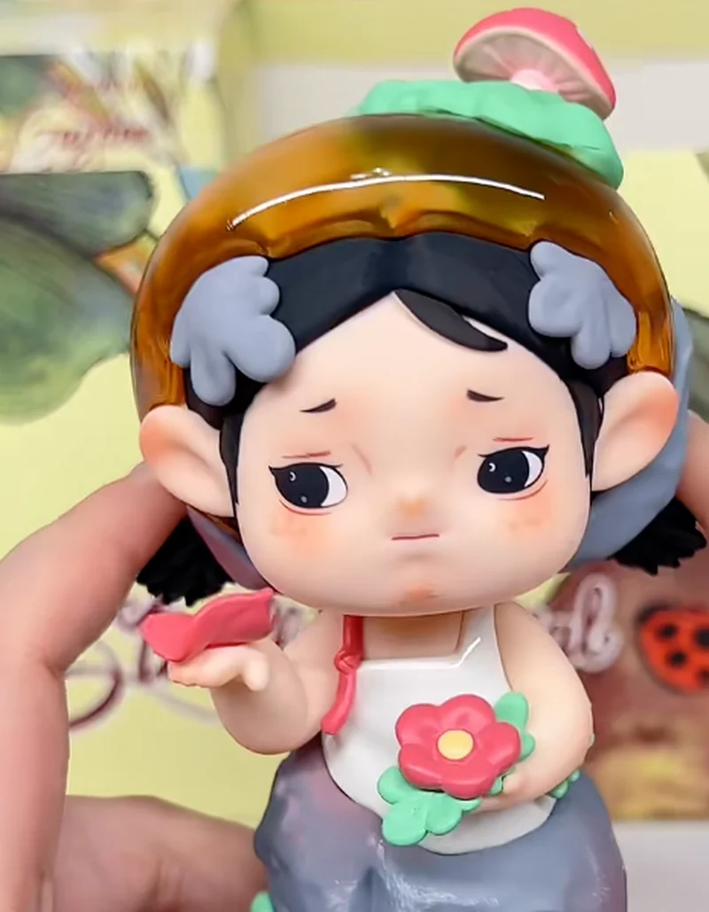 정품 헤이원 블랙 플레이 얀시 봄 나들이 정원 일기 시리즈 블라인드 박스 트렌디 수집용 피규어 인형 장식품