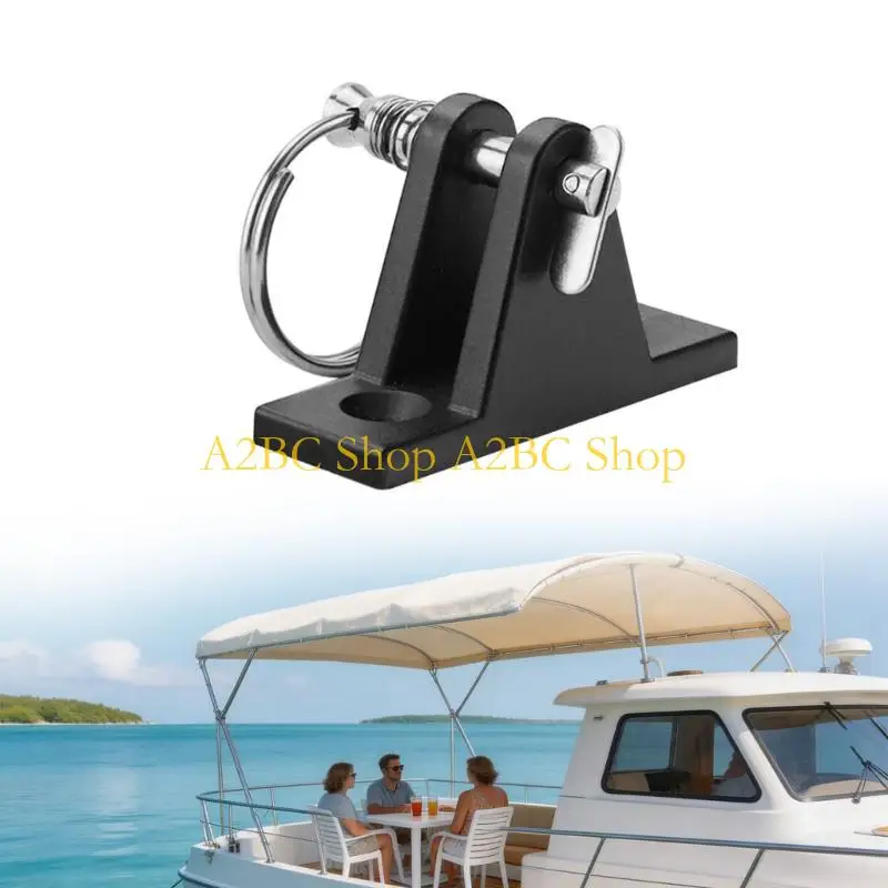 A2BC Bimini Top Deck Hinge Nylon Mounting Bracket and Stainless Steel Fasteners for Sailboats Awning Secure