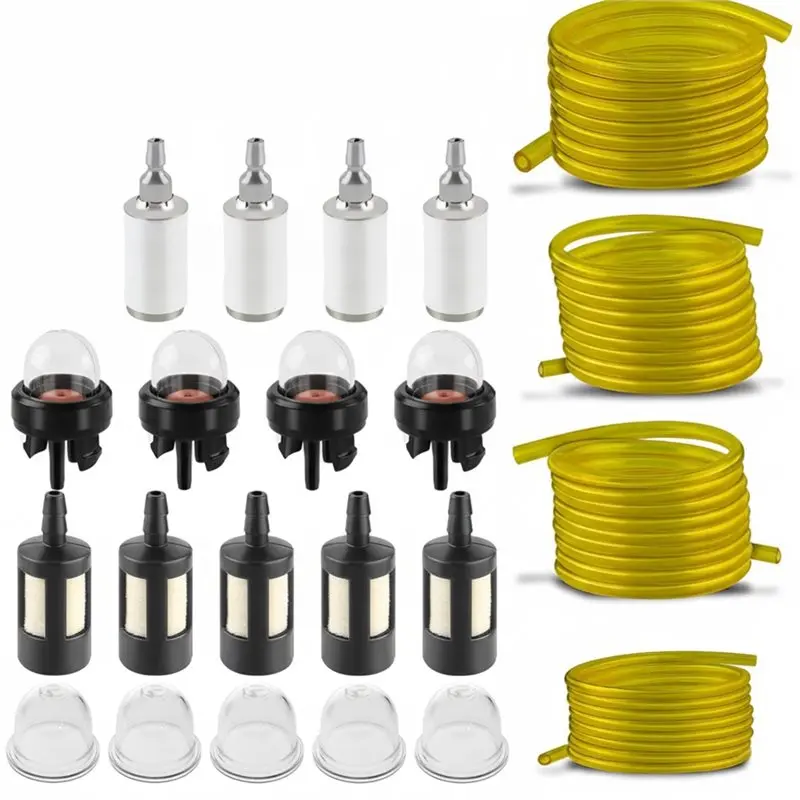 

Y51A-Шланг топливопровода, 4 фута, 4 размера, совместимый с Zama Stihl Homelite Poulan Craftsman, триммер, бензопила, вентилятор