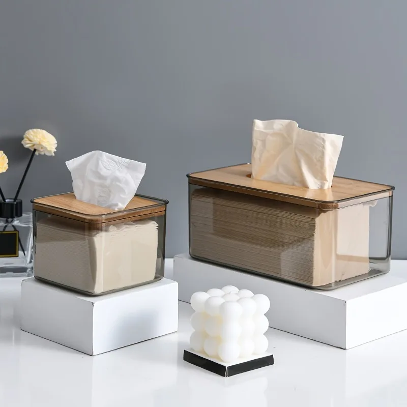 1 Stück Taschentuchbox, Taschentuchpapierhalter, Taschentuchbox aus Kunststoff für das Büro, geeignet für Restaurants, Cafés