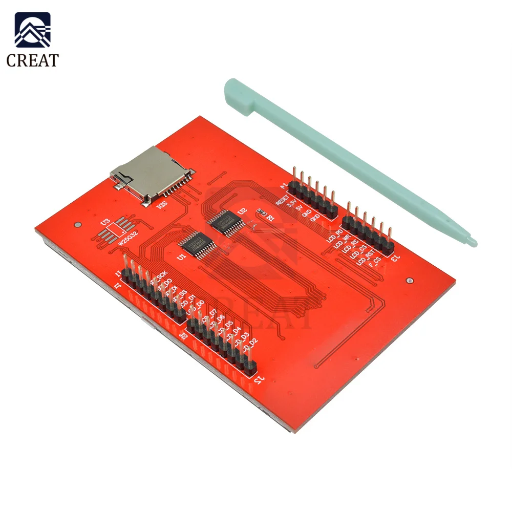 Panel táctil TFT de 3,5 pulgadas, módulo LCD de controlador ILI9486 con lápiz óptico para Arduino Mega2560, 480x320