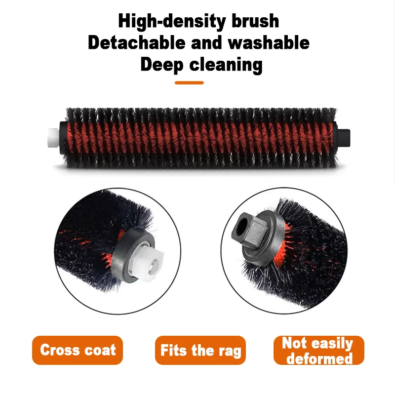 2PCS High-Speed Cleaning Brush For Roborock S8 Pro Ultra S7 Max MaxV Ultra Robot Vacuum Cleaner Mop Washing Dock Self-Cleaning