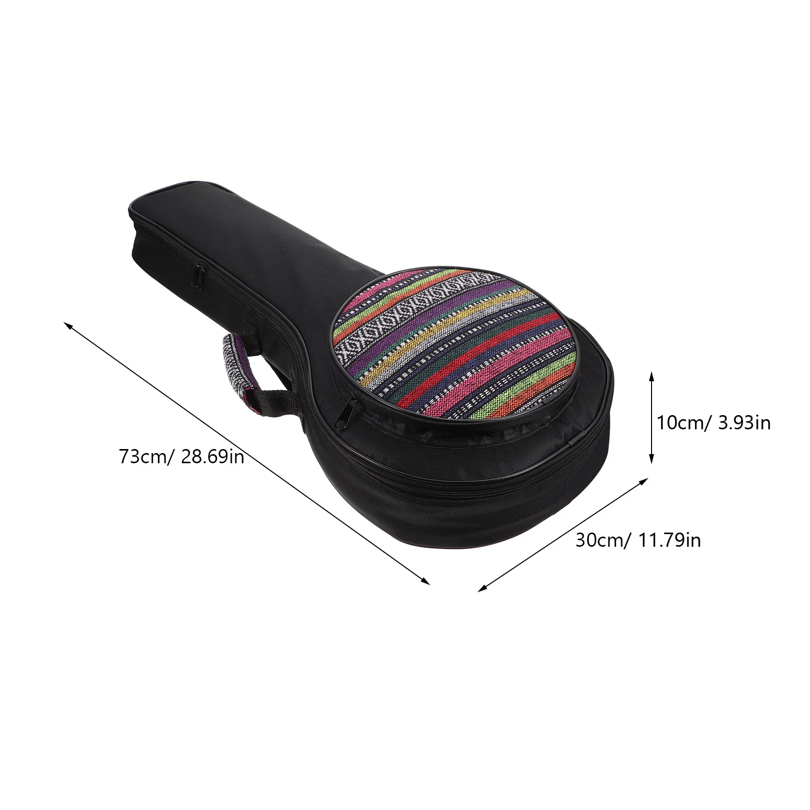 Bolsa de bandolim portátil, acolchoamento de algodão reforçado, à prova d'água, à prova de umidade, elegante, estojo de transporte de nylon para dias chuvosos, 1 peça