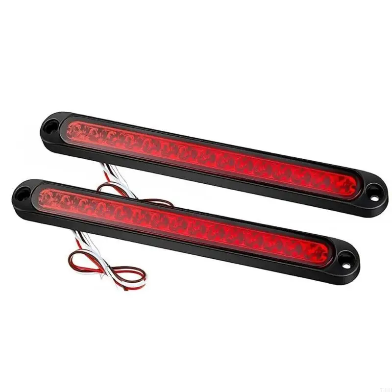 ارتفاع تغلغل ماء مكابح مكابح مصباح فرامل LED سهلة التثبيت 12V-24V #4