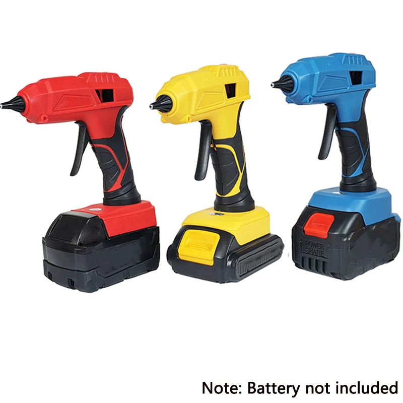 40W Cordless Hot Melt Glue Gun For Makita/Dewalt/Milwaukee Electric Repair Gun DIY Repair Tool With 11mm Glue Sticks