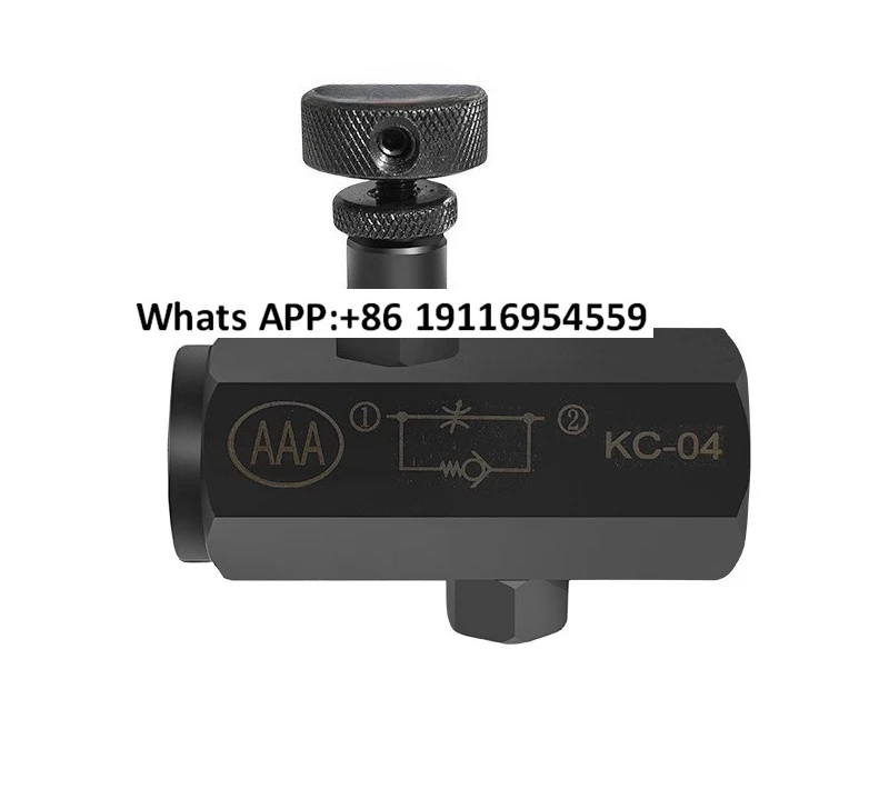 KC-02 03 04 06 Tubular one-way throttle valve Hydraulic system through control valve