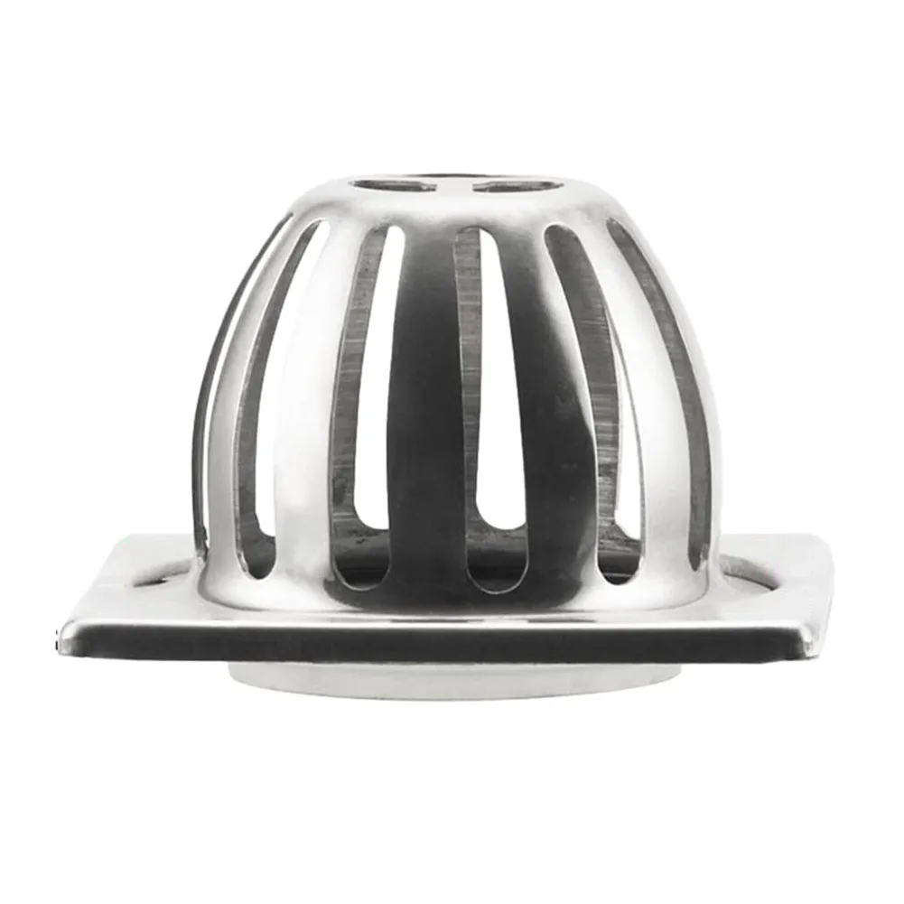 Stainless Steel Balcony Roof Floor Drain Stainless Steel Round Large Displacement Anti-blocking Filter Screen Cover