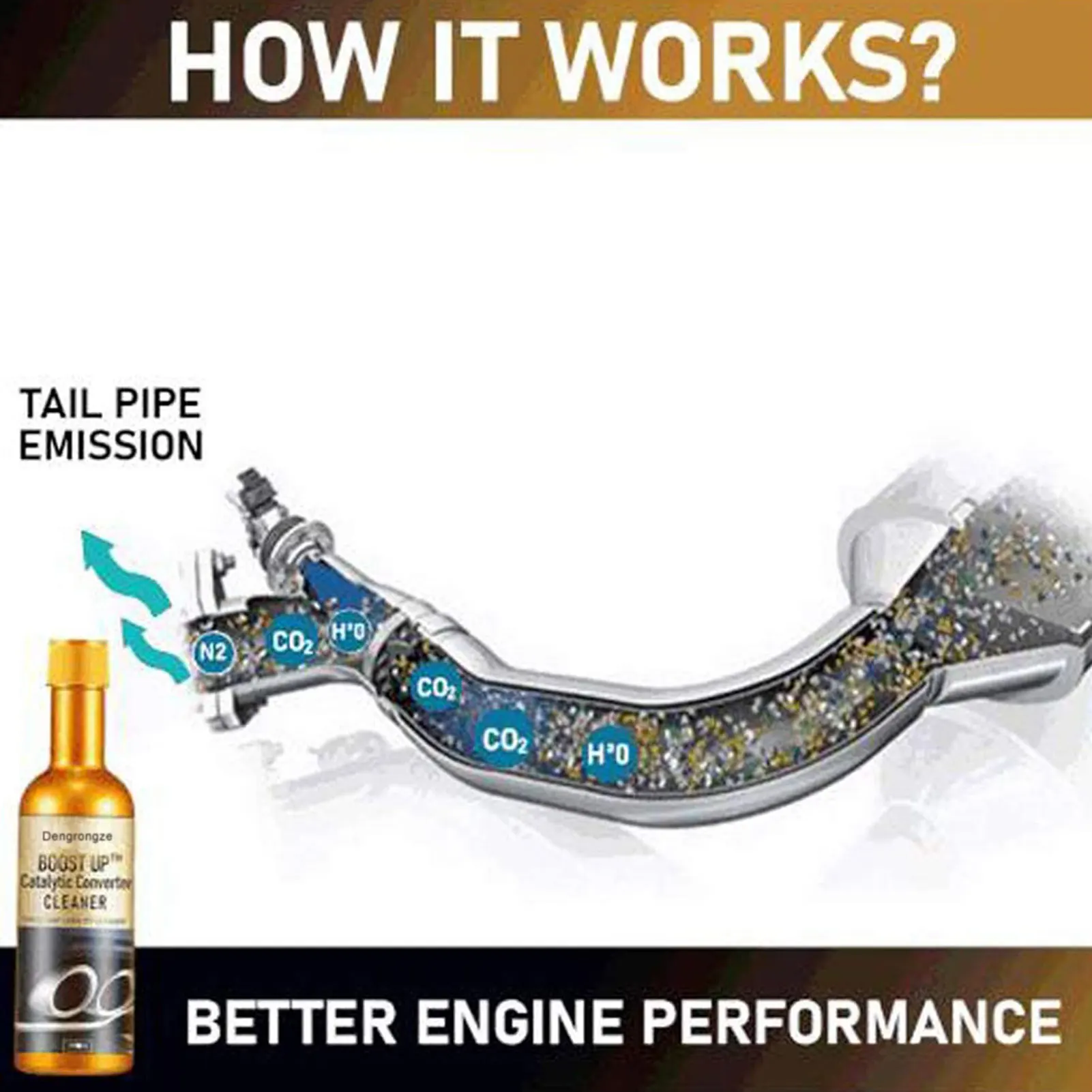 Engine Cleaner Catalytic Converter Cleaner Deep Cleaning Efficient Cleaner for Cleanin Injection System