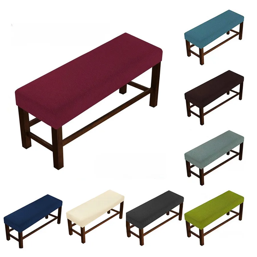 

1PC Stretch Bench Cover for Dining Room Bedroom Spandex Anti-dirty Home Decor Piano Chair Covers Washable Seat Protector