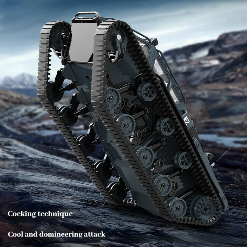 All-Terrain Crawler Off-Road RC Tank High-Horsepower Armored Remote Control Professional Full-Scale High-Speed Drift Gifts Toy