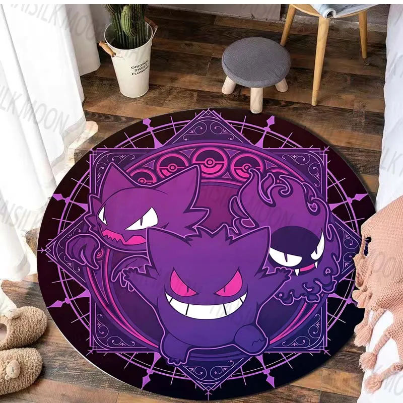 Multiple sizes Japan Game G-Gen-Gar Printed Round Rug for Bedroom Living Room Carpet Doormat Sofa Table Home Decor Area Rug