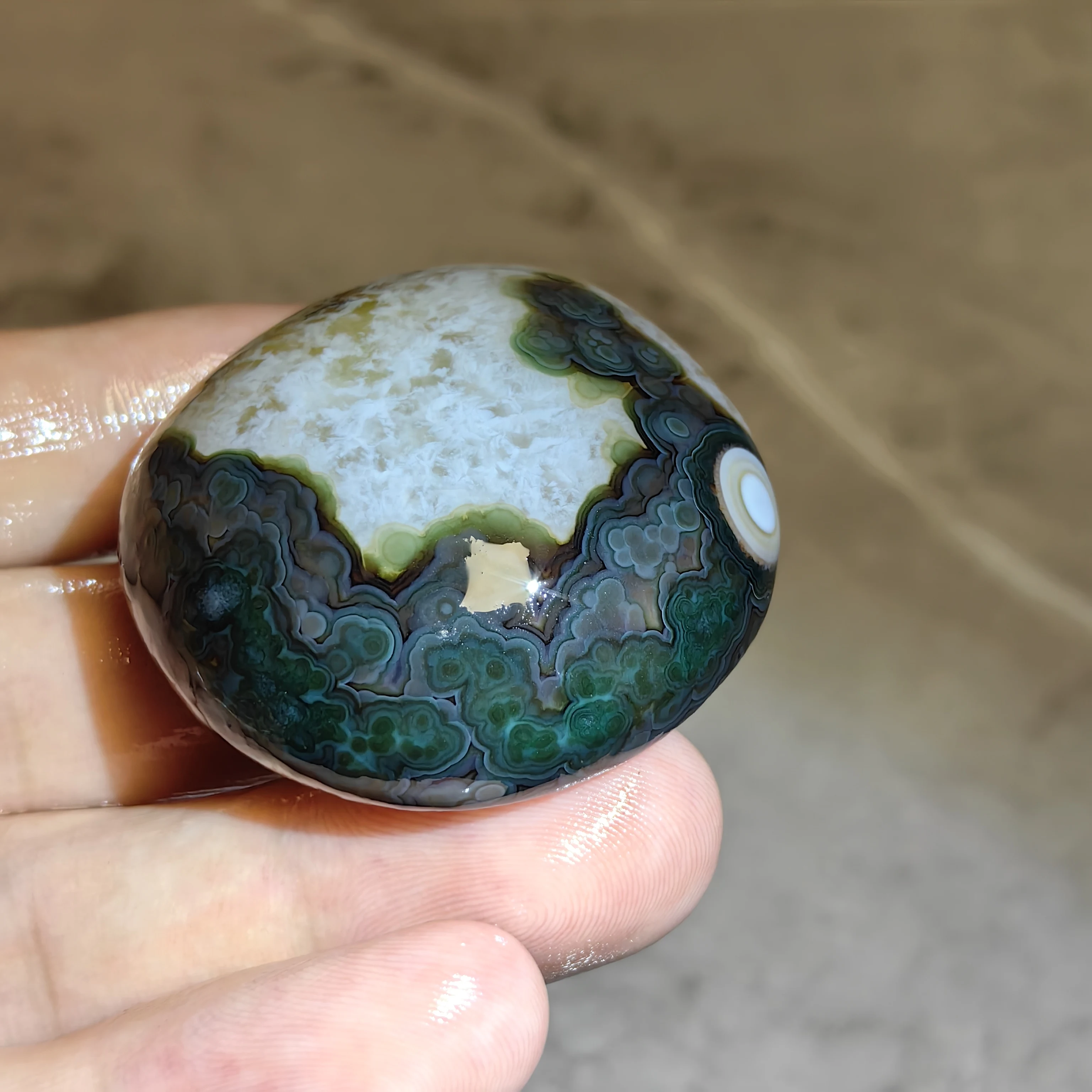 Pure Natural Rough Stone, Gobi Divine Eyes Agate Good Luck,Attract Wealth Reiki Spiritual MeditationJewelry DIY Decoration