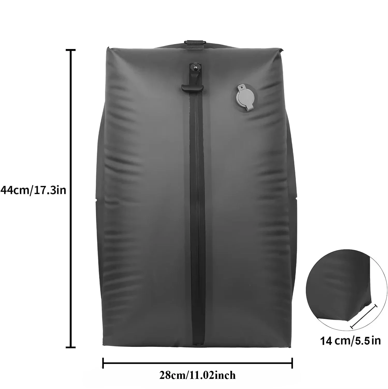 17L vacuümcompressietas met luchtpomp Herbruikbare reiskleding opbergtas Compressiebagagetas - afbeelding 1