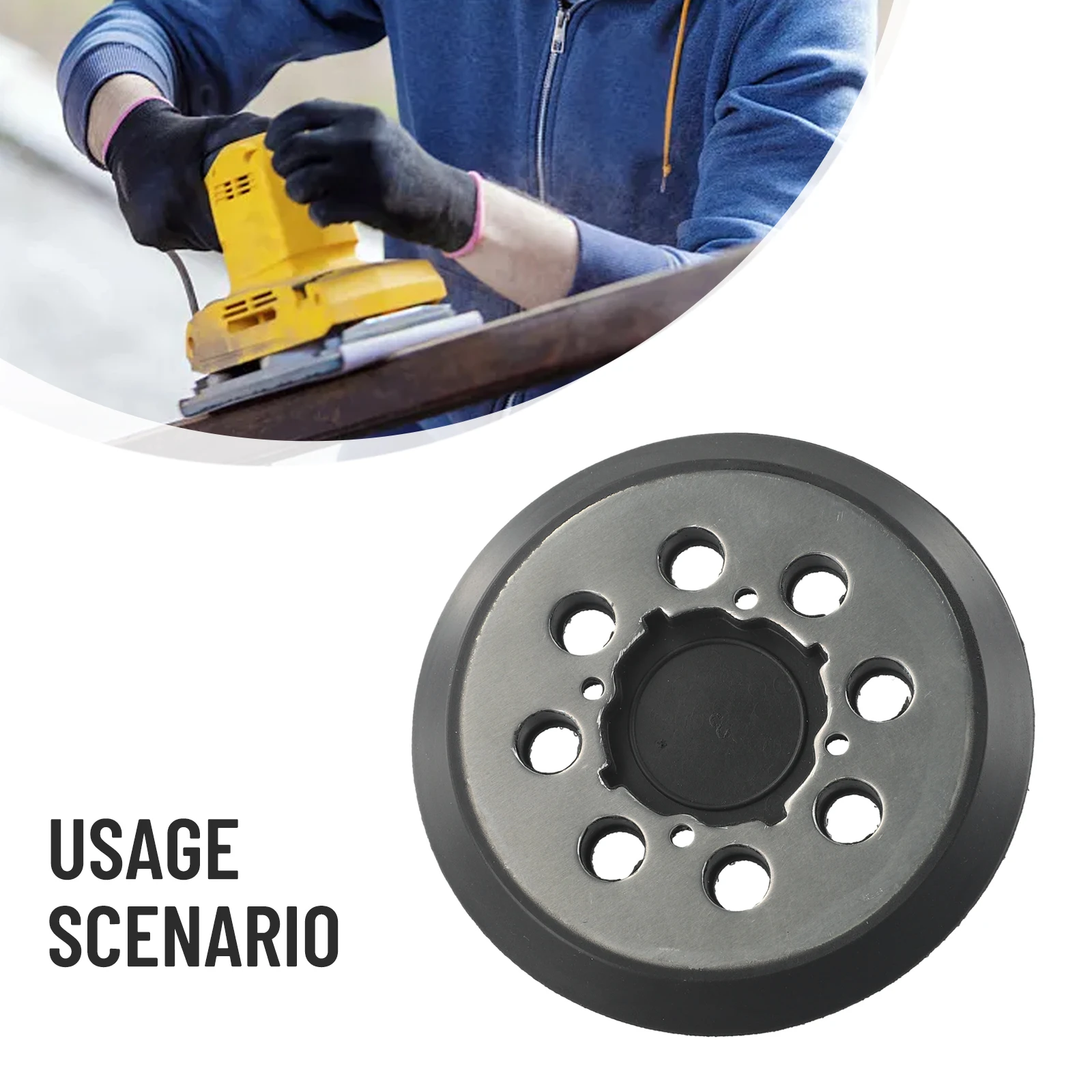 

Шлифовальная подушечка 5 дюймов, 8 отверстий, 125 мм для DWE6421 DWE6421K DWE6423, орбитальная шлифовальная машина, шлифовальные пластины, шлифовальный диск с крючком и петлей