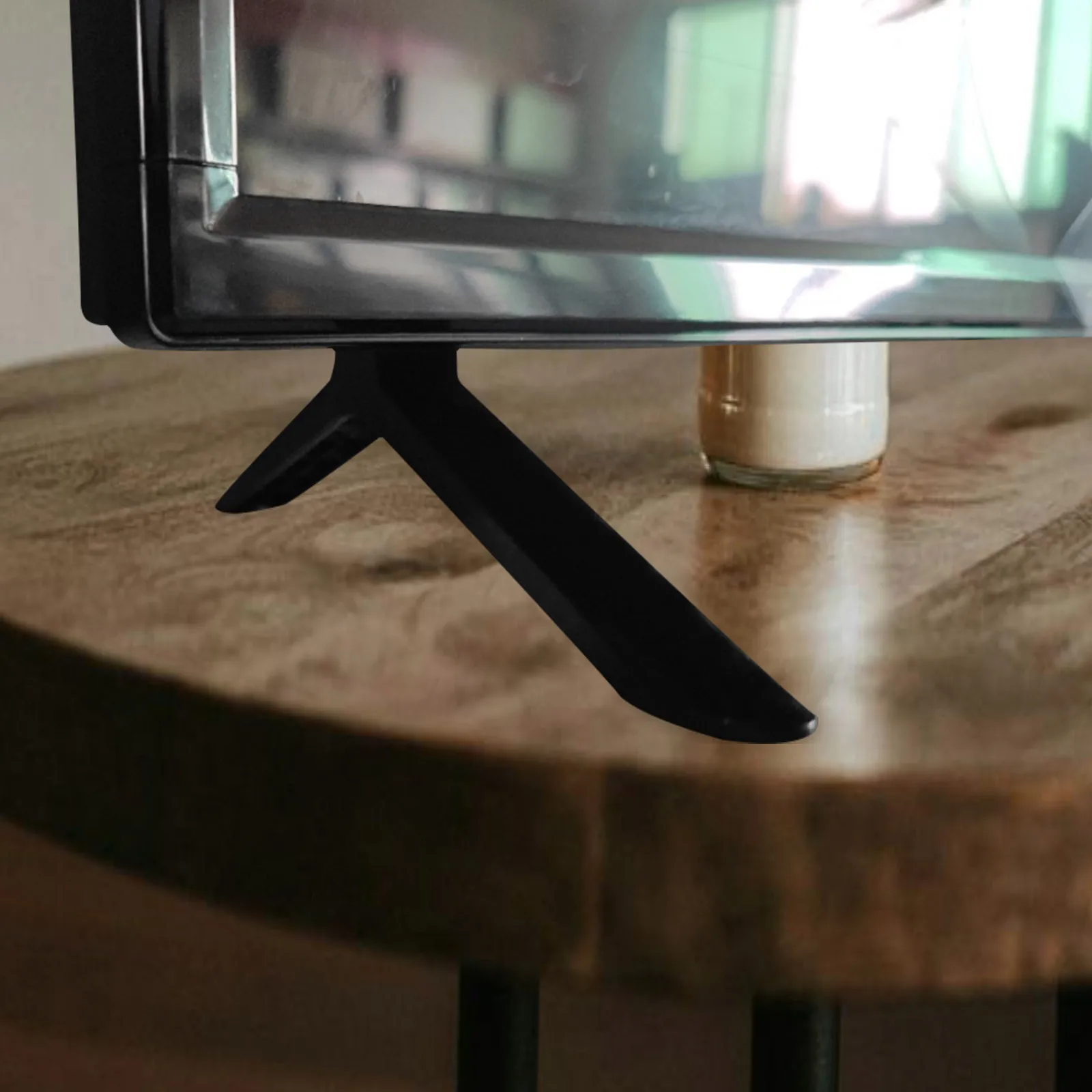 

Base Replacement Feet Pedestal Black Desktop Holder Television Stands Universal Legs Mount Bracket Stable Reliable Easy