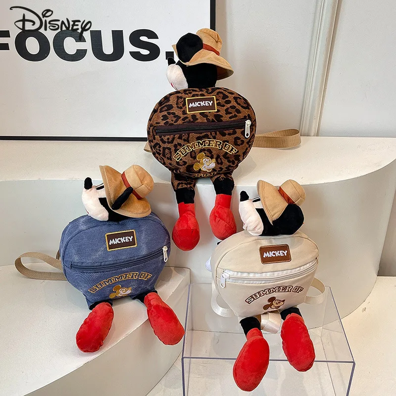 

Микки, новая женская сумка, модная высококачественная стереоскопическая кукла, женская сумка через плечо, универсальная сумка для хранения телефона с героями мультфильмов для девочек