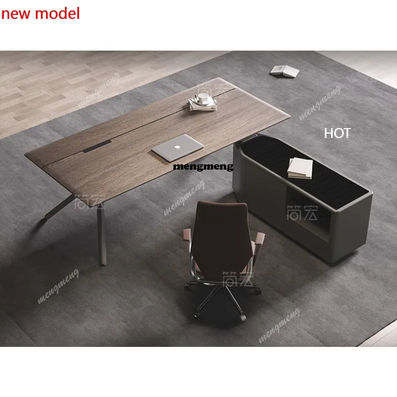 H132 High-end office boss desk light luxury young designer manager supervisor desk