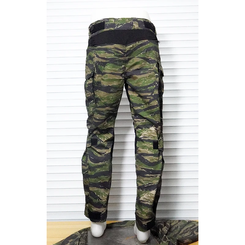 

Polyester Cotton Outdoor Sports G3 Camouflage Green Tiger Pattern 3 Long Pants