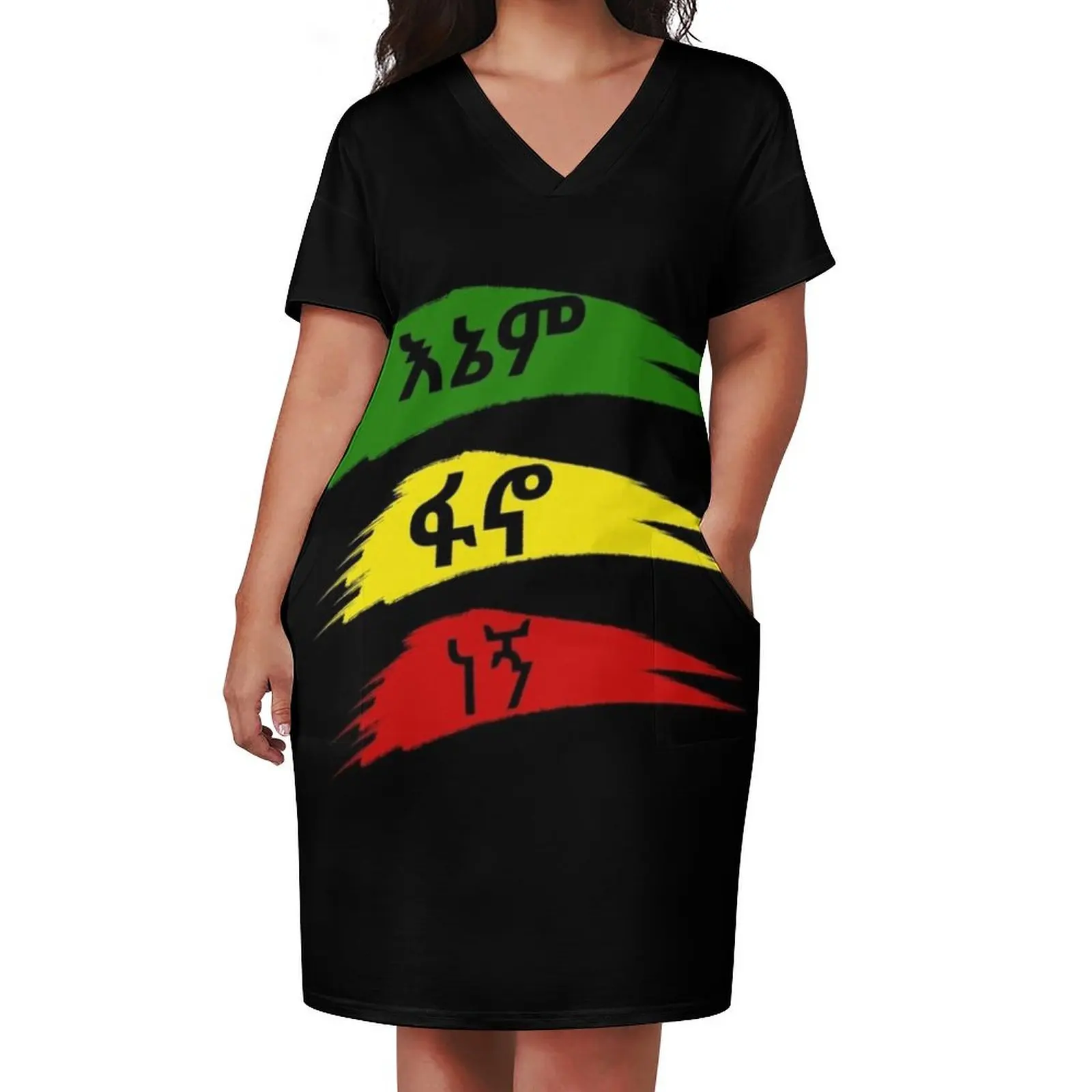 Fano T-shirt Loose Pocket Dress dresses for woman summer dress korean women