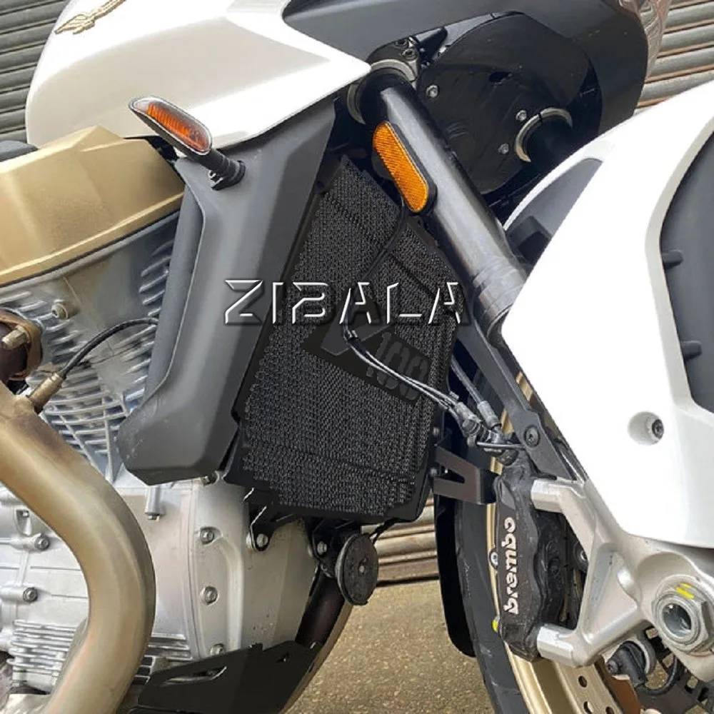 

Motorcycle Radiator Grille Guard Cover Oil Cooler Guard Protection For Moto Guzzi V100 V Mandello Aviazione Navale S 2022-2025