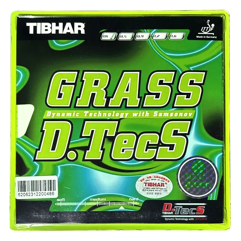 Fotografia 4: TIBHAR Grass D.TecS Borracha de Tênis de Mesa com Pinos Longos OX Sem Esponja, Fabricado na Alemanha
