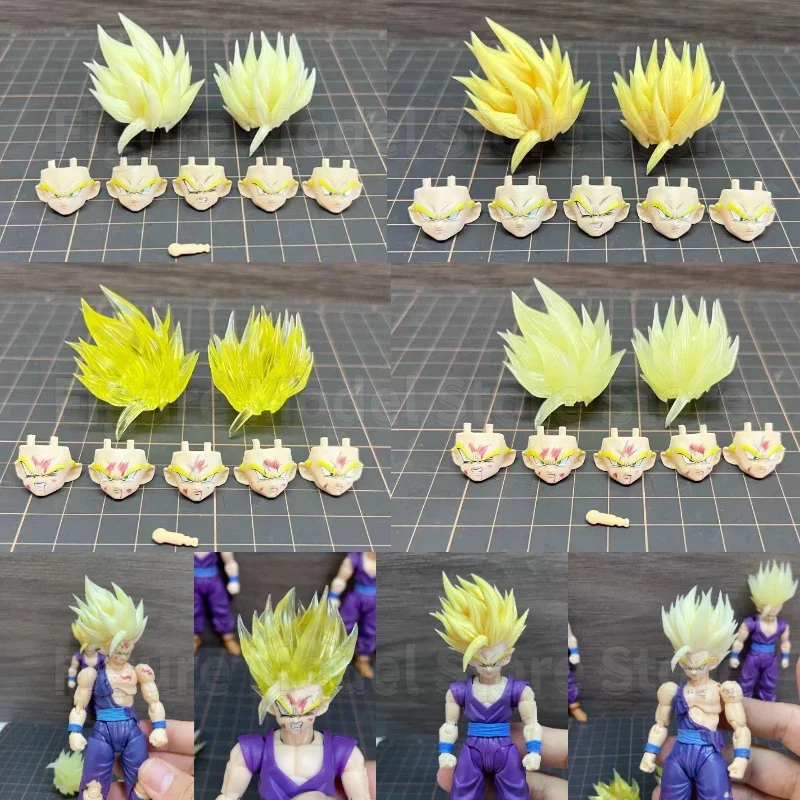 

In Stock Tigery 2.0 Dragon Ball SHF Super Saiya SSJ2 Gohan Heads Accessories Anime Action Figures Toys Models Collection