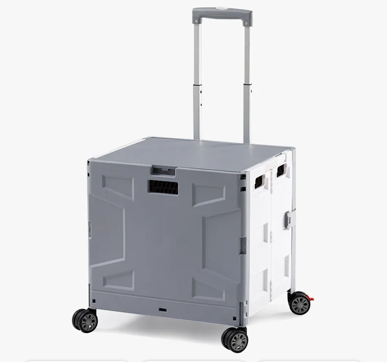 

Buy food and pick up express trolley Portable shopping cart Folding home trolley cart Supermarket trailer Lightweight