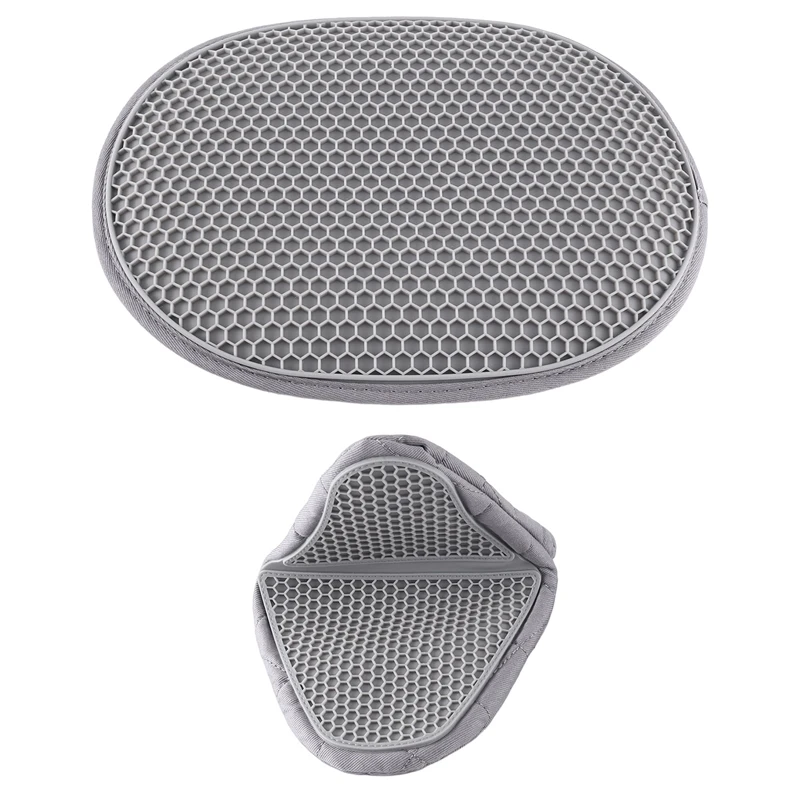 Guantes de algodón aislados, juego de pinzas de silicona para manos, almohadilla de aislamiento para horno microondas, antiquemaduras, mejores ofertas