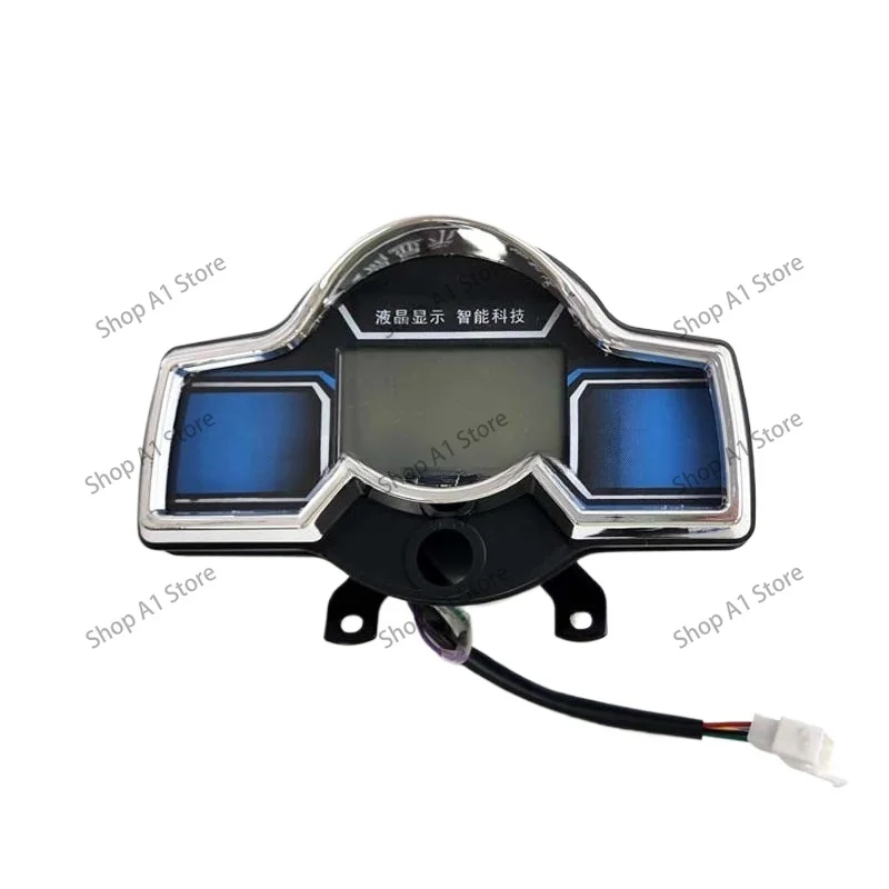 Smart Electric Vehicle Dashboard, LCD Battery Indicator & Pointer Speedometer Gauge for New Energy 3-Wheeler 4-Wheeler