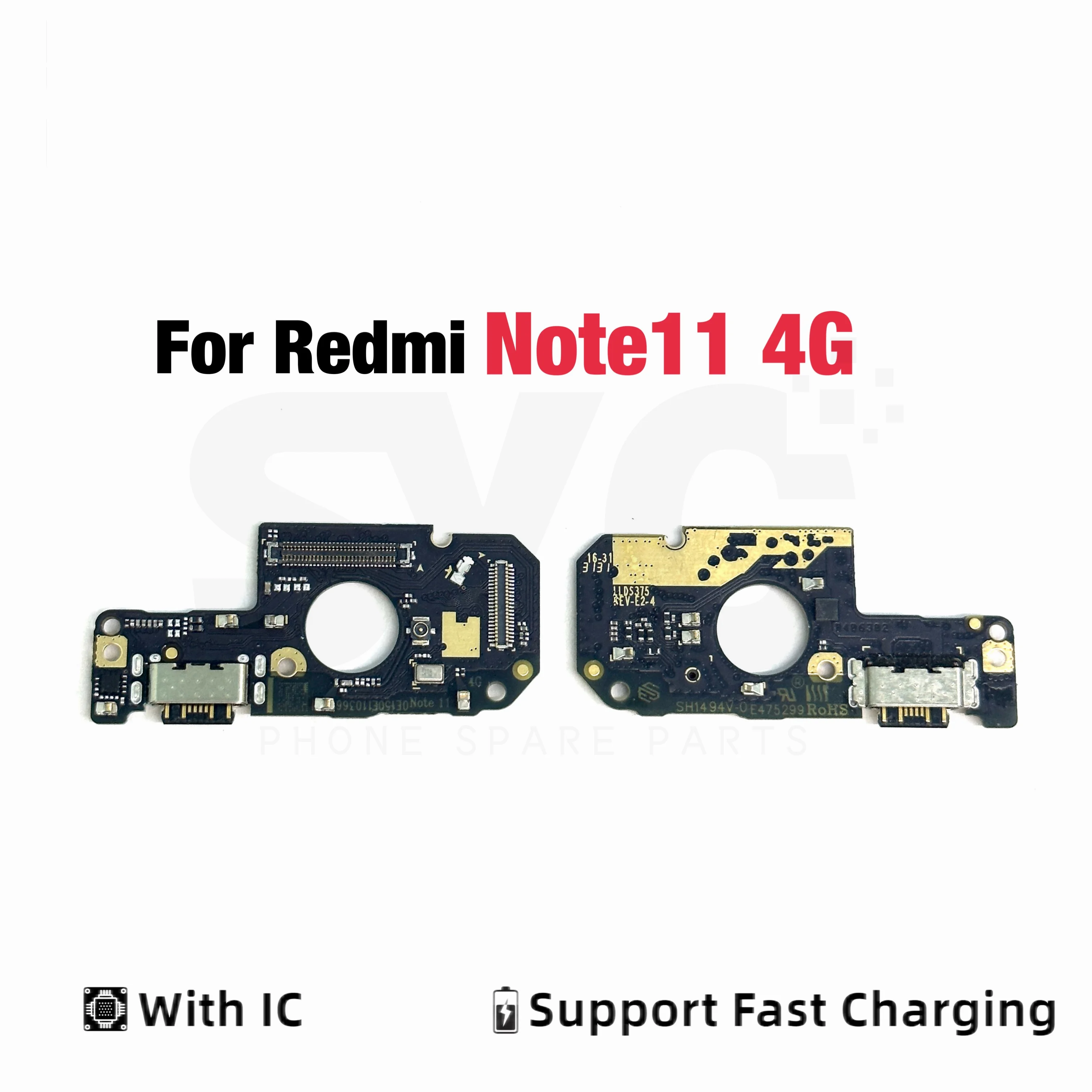 

New USB Charging Connector Port Board Flex Cable For Xiaomi Redmi Note 11 4G 5G Charging Plate Flex