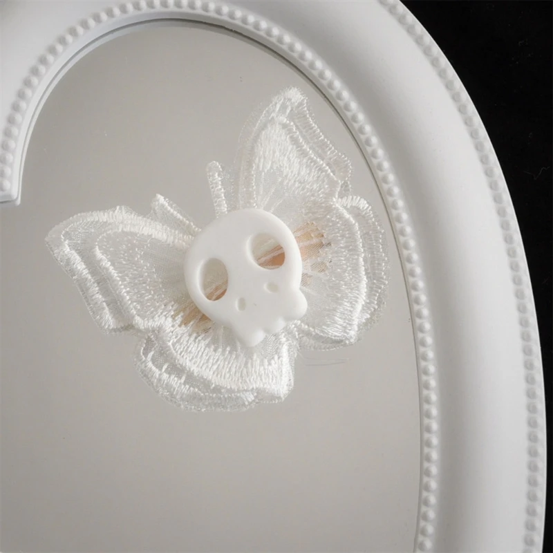 ヘッドヘアピンのためのユニークな暗いレトロスケルトンスチームパンクヘアクリップエンジェルアニメコスプレパーティー用ヘッドドレスヘアACCS