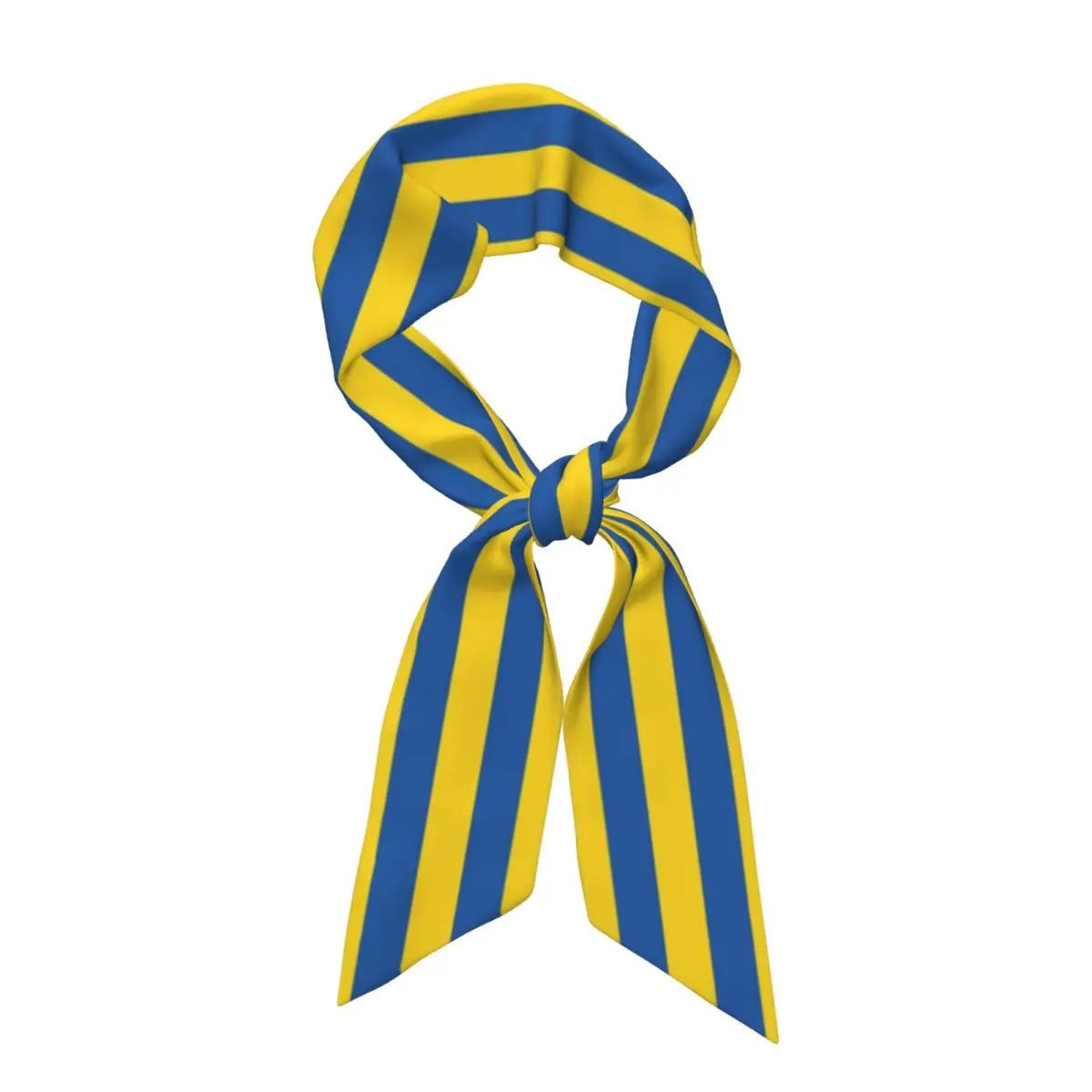 Flag Of Ukraine Women Long Narrow Scarf Soft Skinny Scarf Multi-use Neck Head Wrap for Office Daily Party