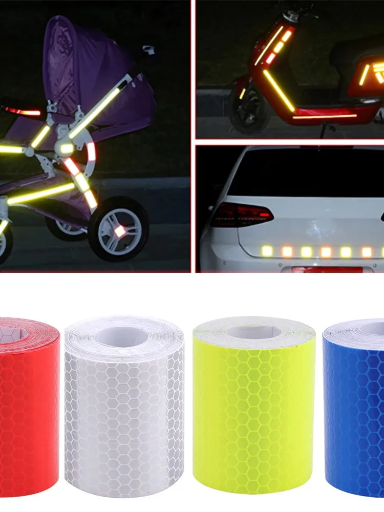 AliExpress AutoJZWT 5cm*300cm Car Reflective Tape Safety Warning Sticker Protective Auto For Skoda Kodiaq Bmw F32 Stickers For Bike Reflective