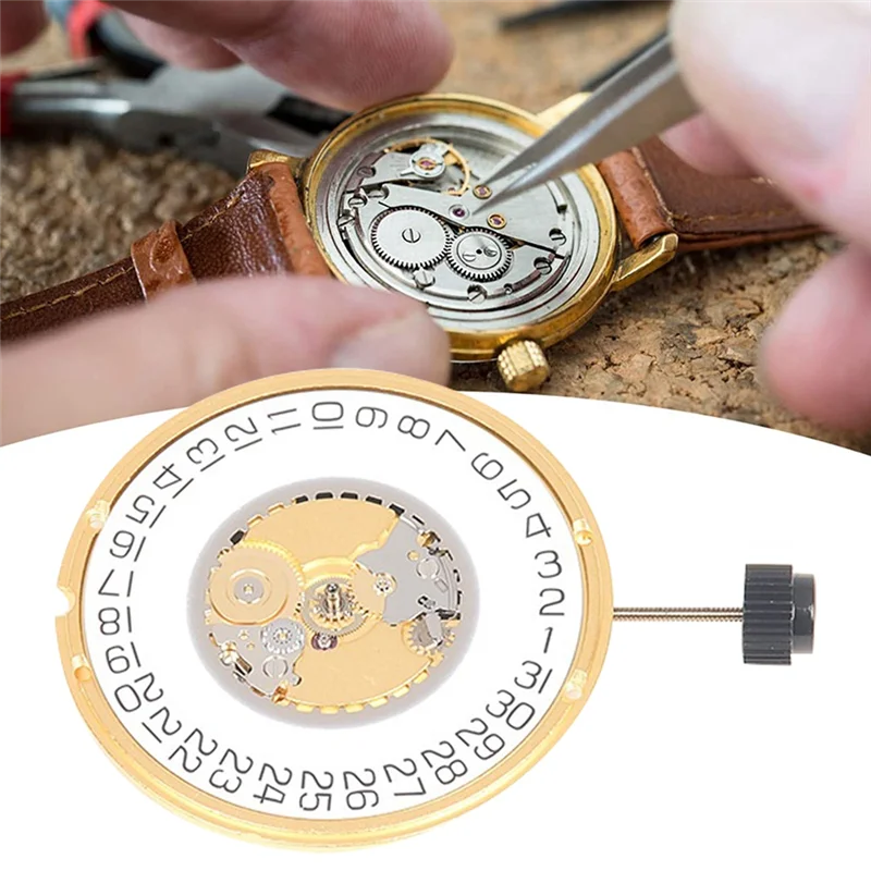 Montre à quartz avec plaque de calendrier, mouvement mécanique, haute précision, 955.112, 955112, V8 ETA955.112