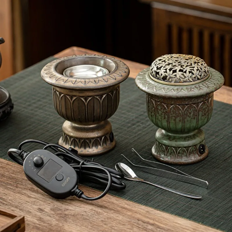 520-degree High-temperature Electric Incense Burner Home Decoration Wood Strips/Incense Pellets Dry Burning Aromatherapy Stove