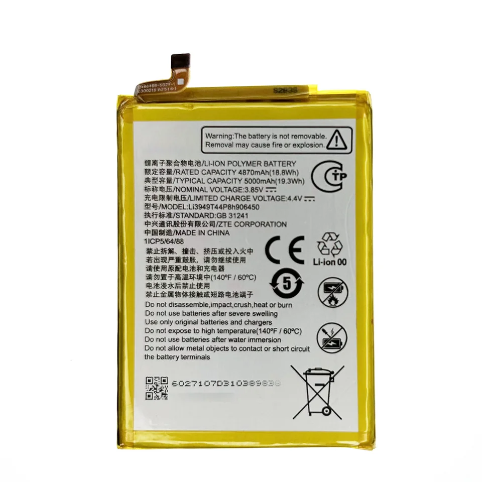 Genuine Li3949T44P8h906450 Battery For ZTE Blade 20 Smart V1050
