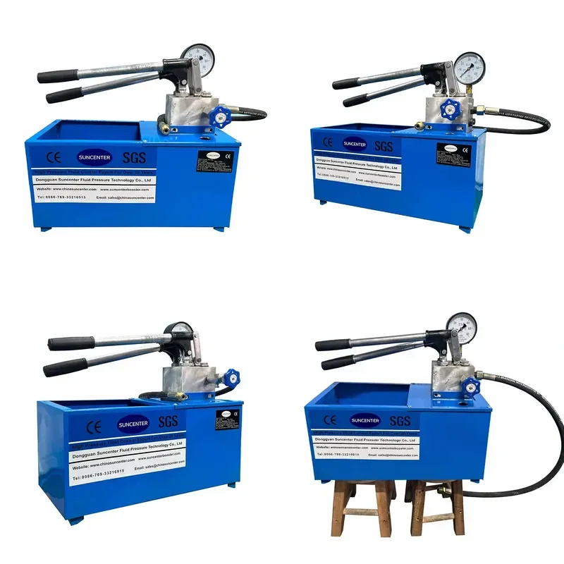 

Suncenter SMP300 Manual Piston Pump for Automotive Industry High Pressure Hydrostatic Pressure Chemical Testing (Water), CE