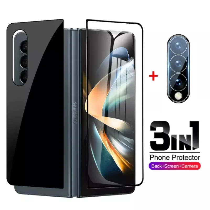 Outer & Inside Screen Protector for Samsung Galaxy Z Fold 4 3 HD Tempered Glass 9H Camera Lens Protective Film For ZFold4 ZFold3