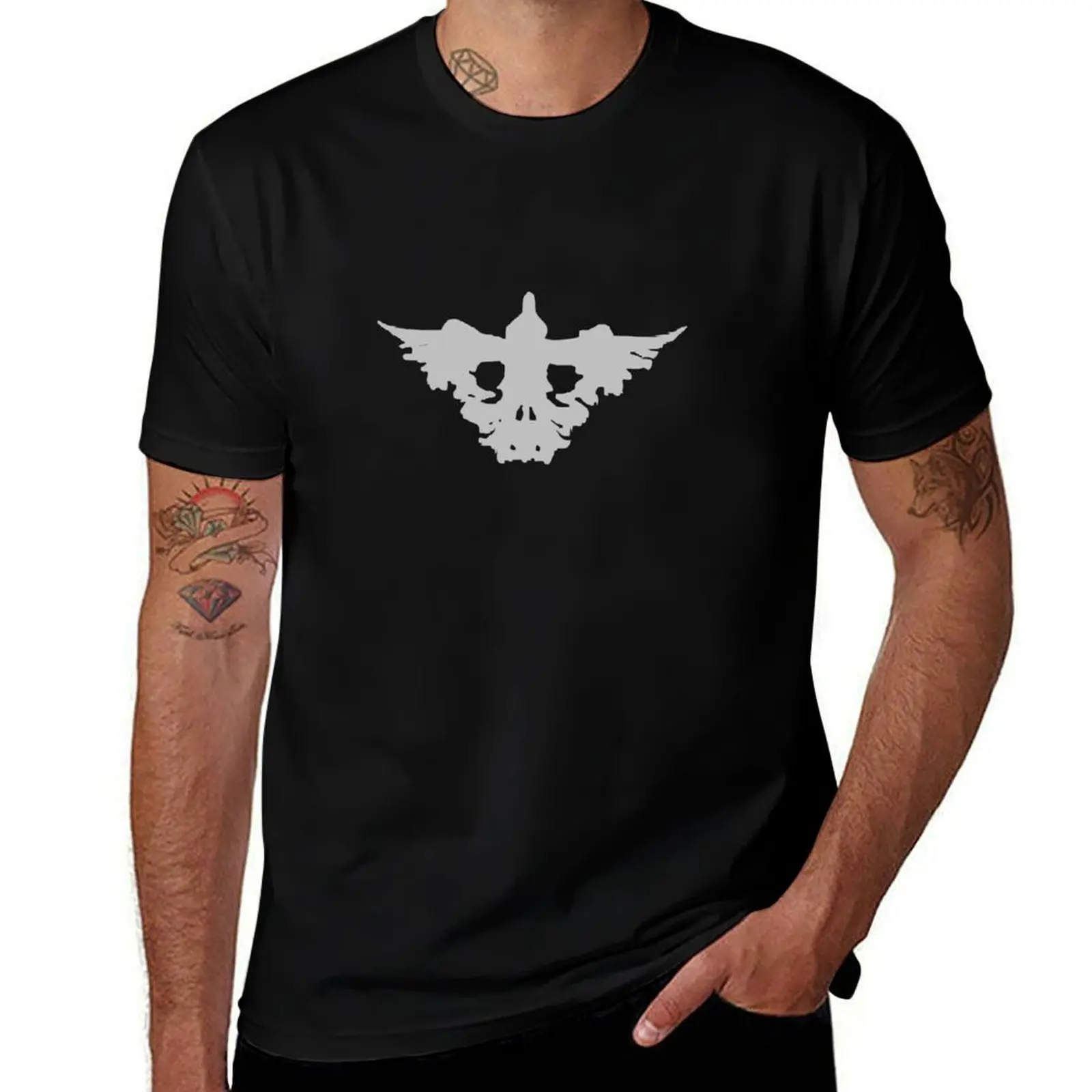 Crow Skull - Rorschach Shirt - Before the Storm - Life is Strange 1.5 T-Shirt Basic Solid Color Short Sleeve T-Shirt