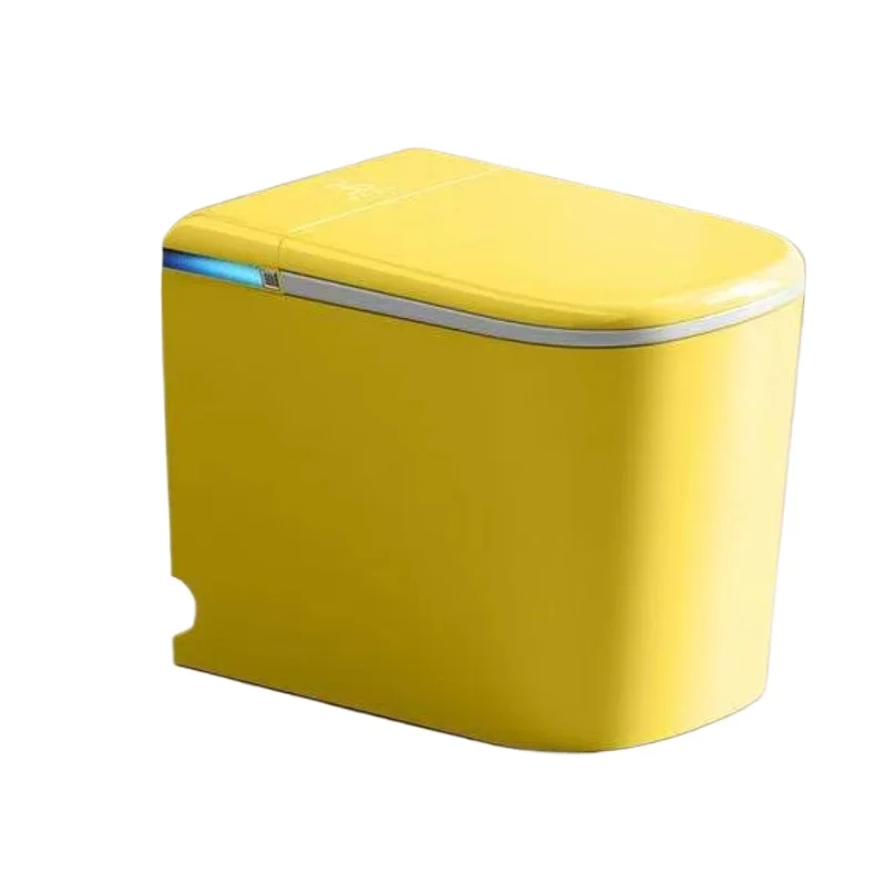 

High-end small ceramic automatic smart toilet remote control double flush heating seat siphon jet flush