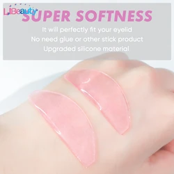 Libeauty 1 Pair Silicone Eyelash Perm Pads Lashes Rods Shield Lifting 3D Eyelash Curler Accessories Applicator Makeup Tools