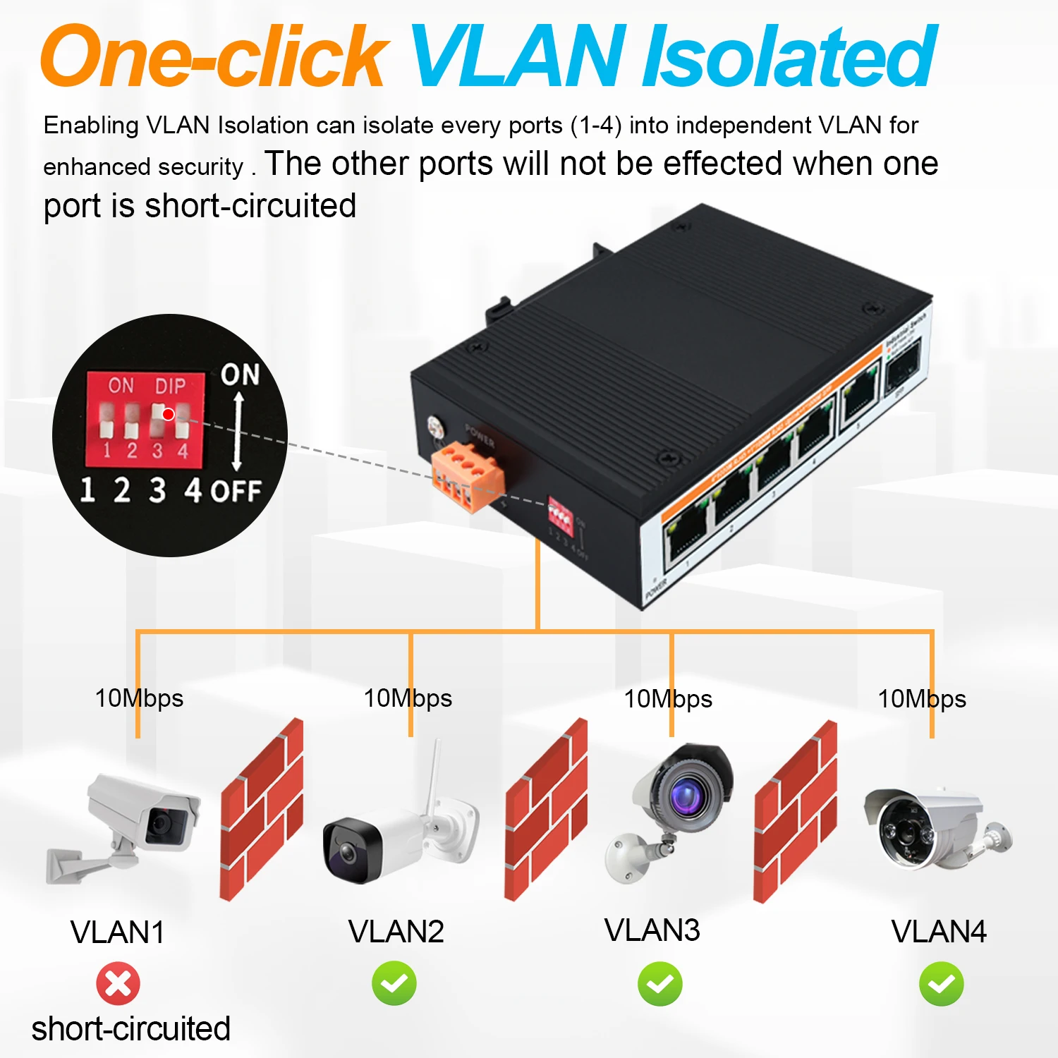 Imagem -02 - Switch Ethernet Poe Industrial Gigabit Switches de Rede Externa Descontrolados Ip40 40 a 80 ° c Din Rail Metal Portas 1000mbps