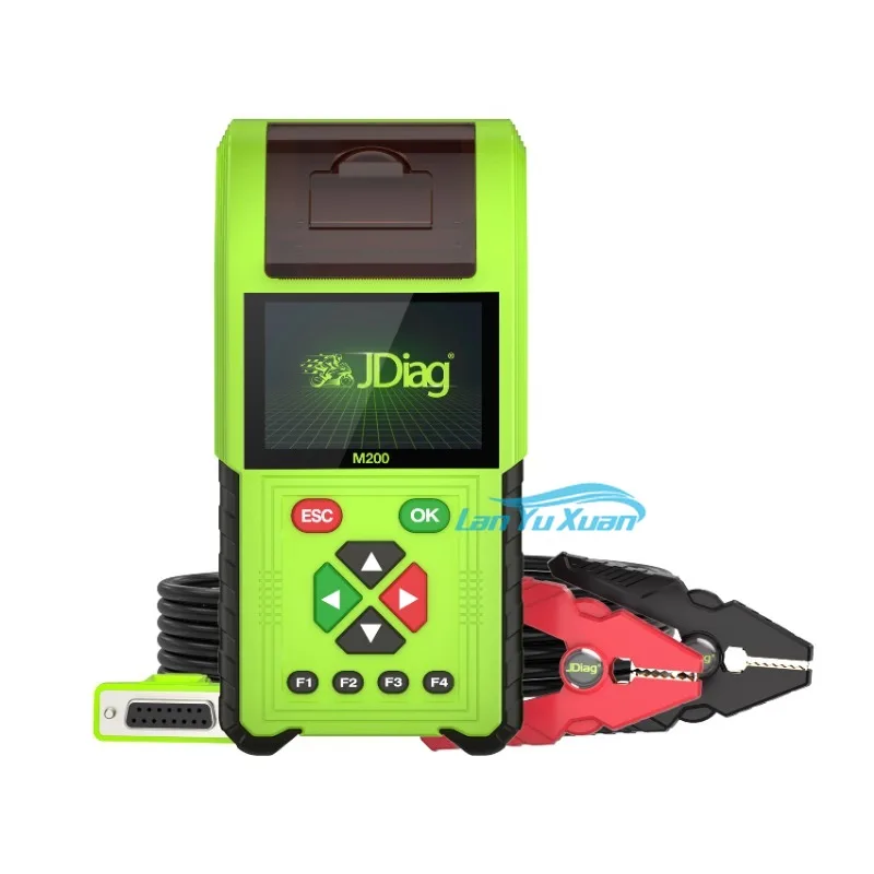 New JDiag M200 Multilingual universal motorcycle scanner With 24 Cables PK M100 Pro    battery tester