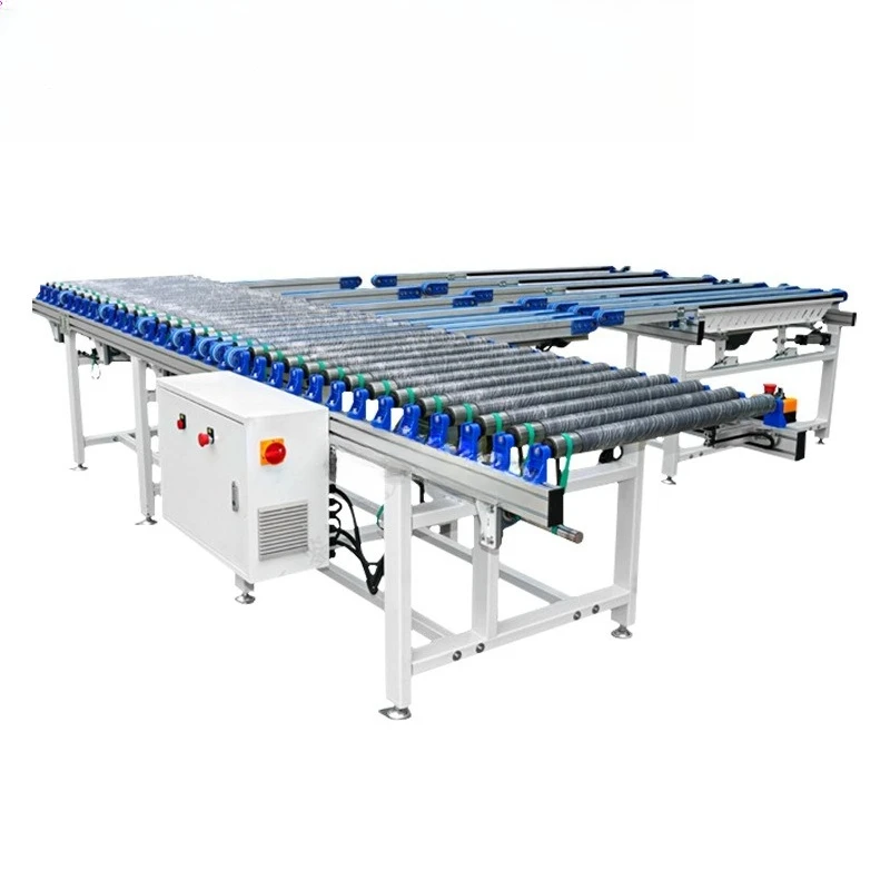 

Six-sided drilling rotary line equipment, panel furniture, intelligent production line, rubber roller conveyor